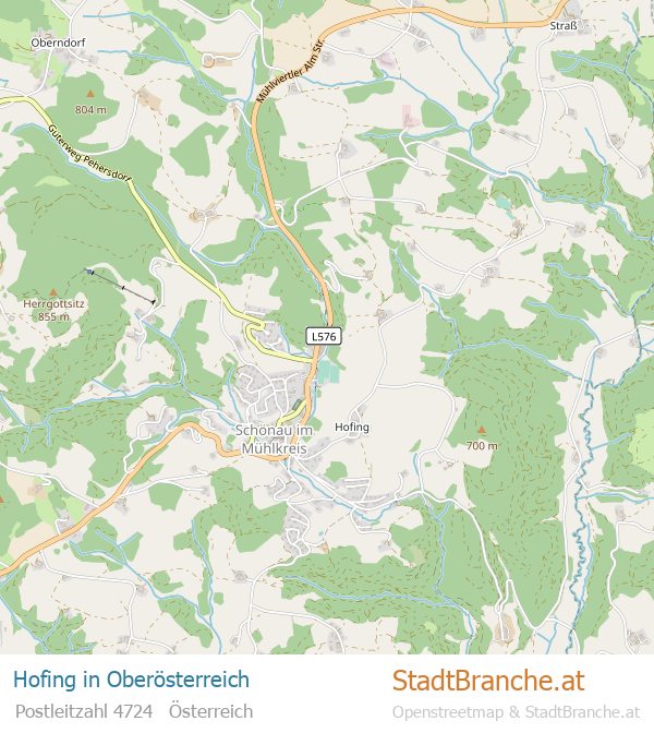 Hofing Karte Hofing Stadtplan Oberösterreich