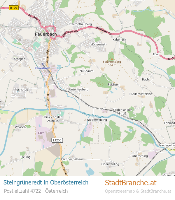 Steingrüneredt Karte Steingrüneredt Stadtplan Oberösterreich