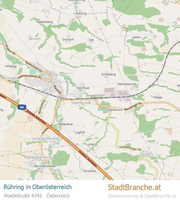 Rühring Stadtplan Oberösterreich