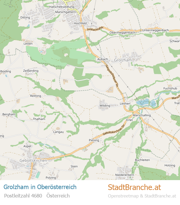 Grolzham Stadtplan Oberösterreich