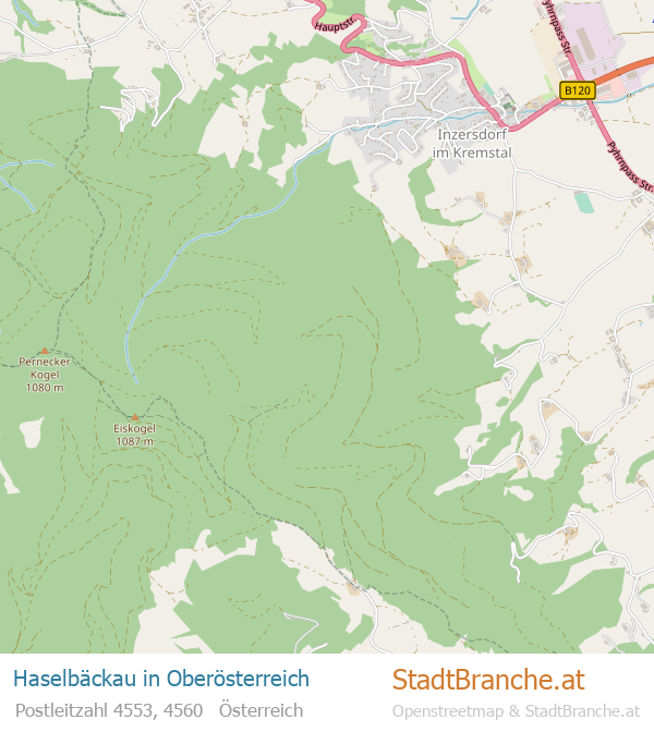 Haselbäckau Karte Haselbäckau Stadtplan Oberösterreich