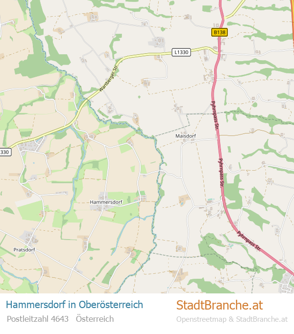 Hammersdorf Karte Hammersdorf Stadtplan Oberösterreich
