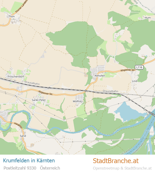 Krumfelden Stadtplan Kärnten