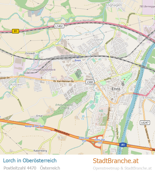 Lorch Karte Lorch Stadtplan Oberösterreich
