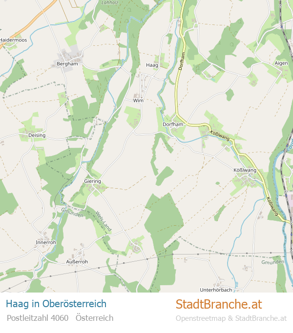 Haag Karte Haag Stadtplan Oberösterreich