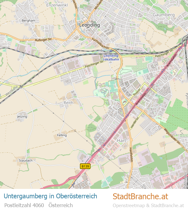 Untergaumberg Stadtplan Oberösterreich