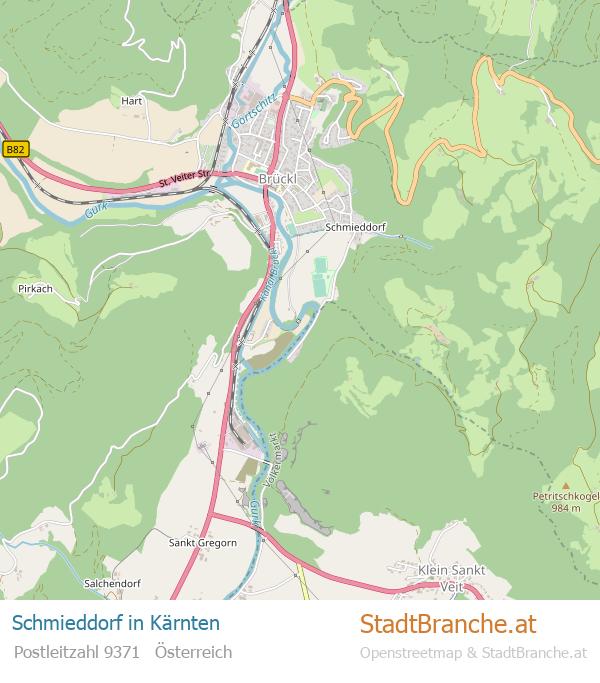 Schmieddorf Stadtplan Kärnten